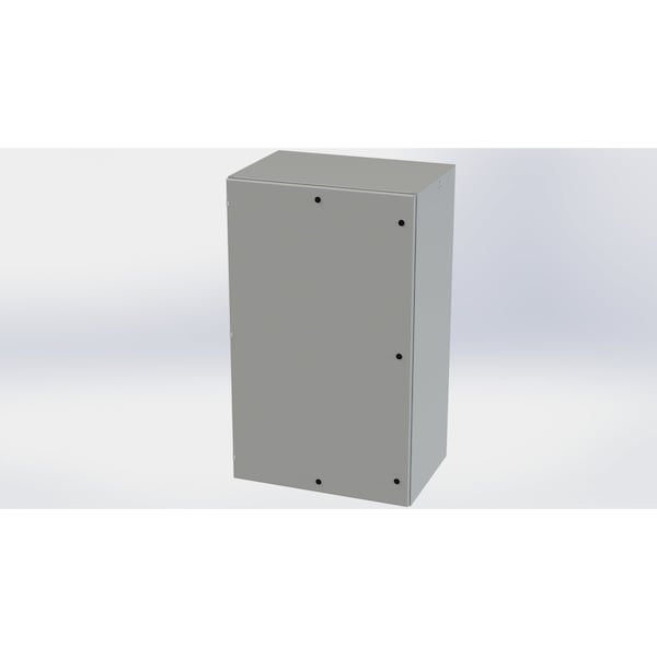 Saginaw Control & Engineering Carbon Steel Electrical Enclosures, 60 in H, 24 in D, 36 in W, NEMA 3R, 4, 12, 13, Hinged - SCE-60EL3624LP