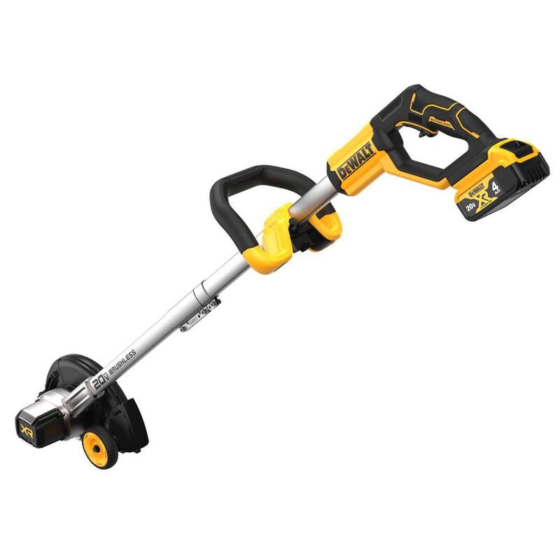 DEWALT 20V MAX Cordless Battery Powered Lawn Edger Kit with (1) 4Ah Battery, Charger & Blade - DCED400M1WZO400