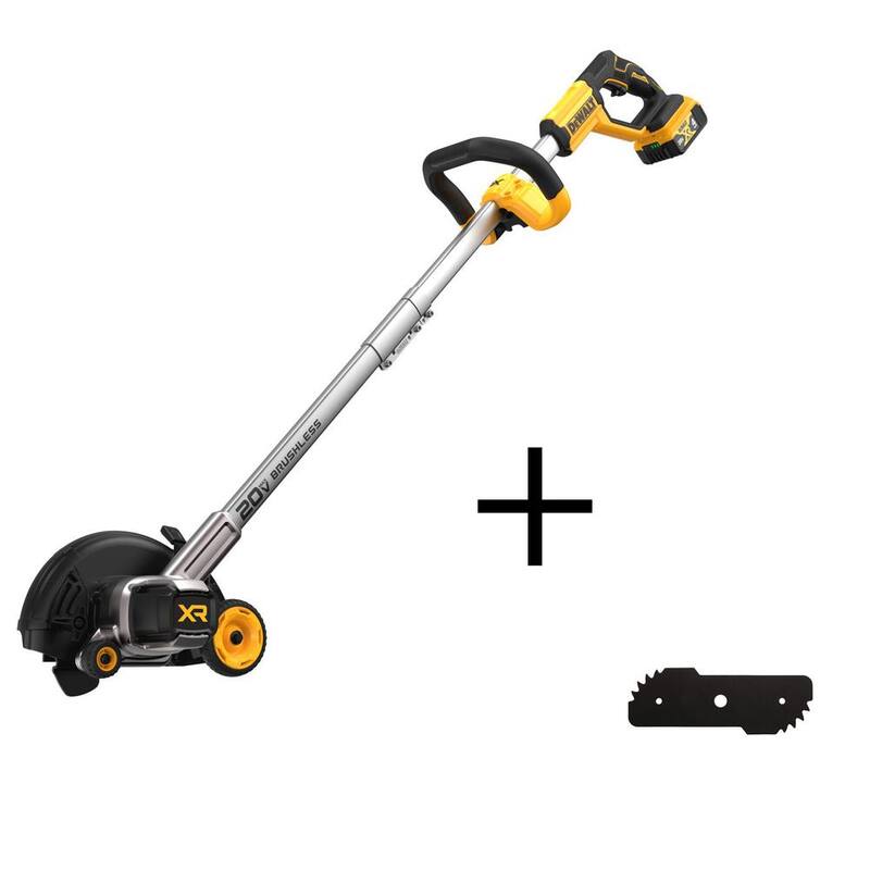 DEWALT 20V MAX Cordless Battery Powered Lawn Edger Kit with (1) 4Ah Battery, Charger & Blade - DCED400M1WZO400