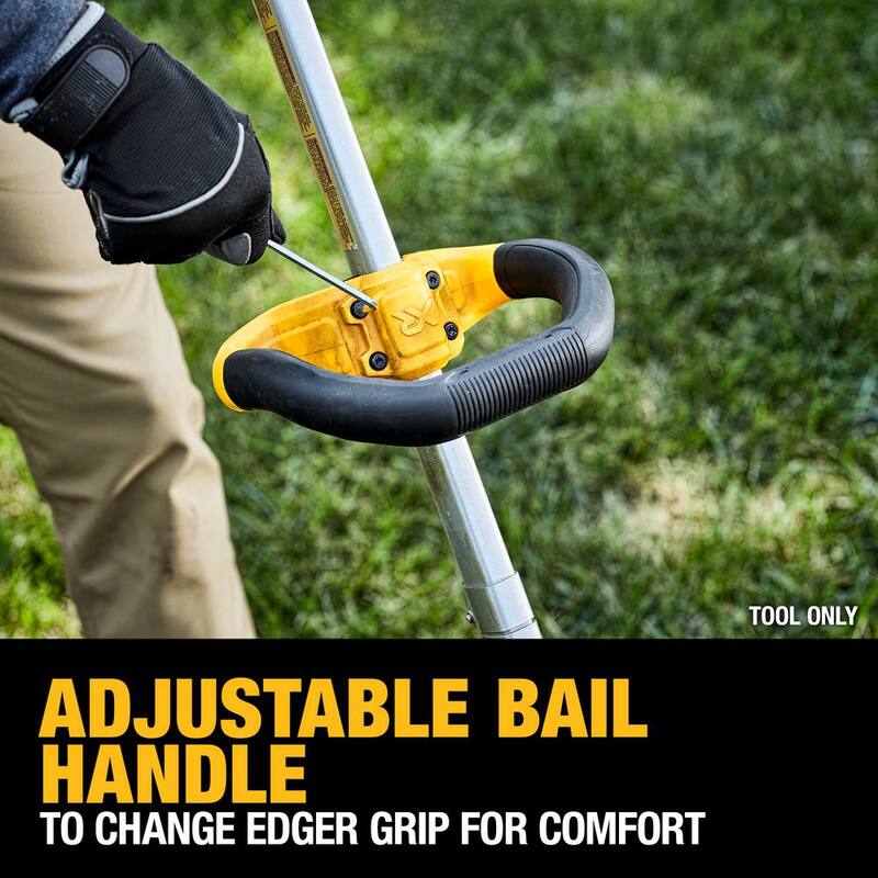 DEWALT 20V MAX Cordless Battery Powered Lawn Edger Kit with (1) 4Ah Battery, Charger & Blade - DCED400M1WZO400