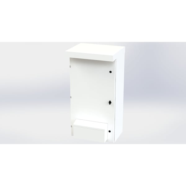 Saginaw Control & Engineering Galvanized Steel Electrical Enclosures, 47 in H, 14 in D, 24 in W, NEMA 3R, Hinged - SCE-47VR2414