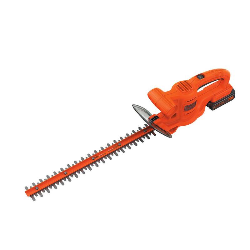 BLACK+DECKER 20V MAX Cordless Battery Powered Hedge Trimmer Kit with (1) 1.5Ah Battery & Charger - LHT218C1