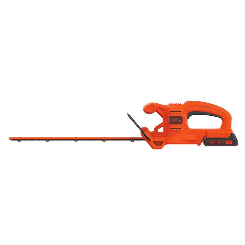BLACK+DECKER 20V MAX Cordless Battery Powered Hedge Trimmer Kit with (1) 1.5Ah Battery & Charger - LHT218C1