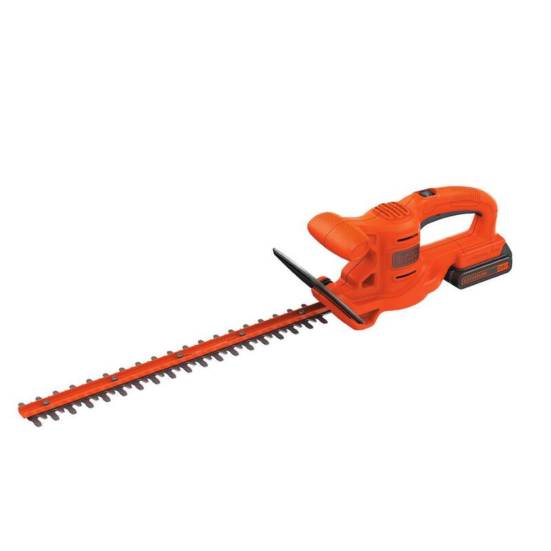 BLACK+DECKER 20V MAX Cordless Battery Powered Hedge Trimmer Kit with (1) 1.5Ah Battery & Charger - LHT218C1
