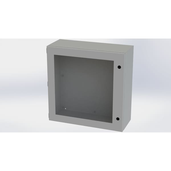 Saginaw Control & Engineering Carbon Steel Electrical Enclosures, 20 in H, 8 in D, 20 in W, NEMA 3R, 4, 12, 13, Hinged - SCE-20208ELJW