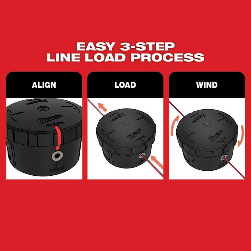 Milwaukee M18 FUEL 18V Lithium-Ion Brushless Cordless QUIK-LOK String Trimmer Kit with Two 8.0 Ah Batteries (2-Tool) - 2825-21ST-2825-21ST