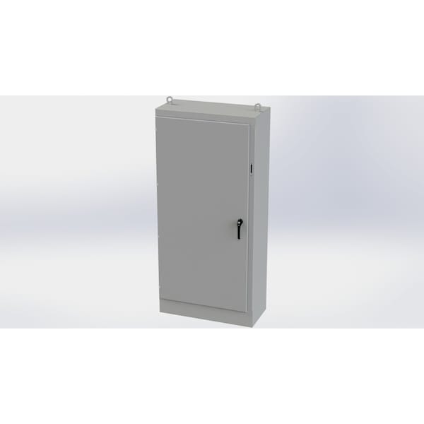 Saginaw Control & Engineering Carbon Steel Electrical Enclosures, 84 in H, 18 in D, 39-1/2 in W, NEMA 3R, 4, 12, 13, Hinged - SCE-84XM4018G