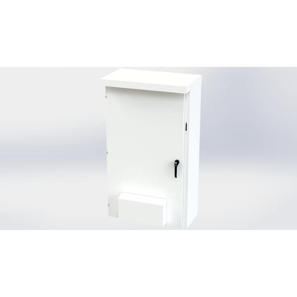 Saginaw Control & Engineering Galvanized Steel Electrical Enclosures, 65 in H, 16 in D, 37.38 in W, NEMA 3R, Hinged - SCE-65XVR3716