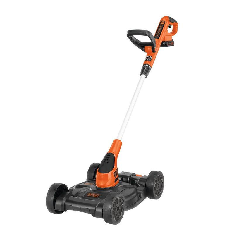 BLACK+DECKER 20V MAX Cordless Battery Powered 3-in-1 String Trimmer, Lawn Edger & Lawn Mower Kit with (2) 2Ah Batteries & Charger - MTC220