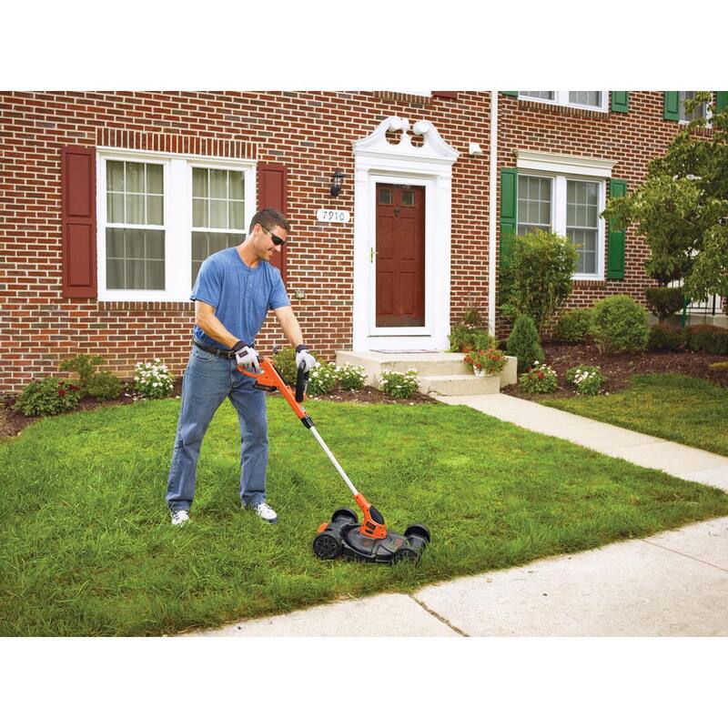 BLACK+DECKER 20V MAX Cordless Battery Powered 3-in-1 String Trimmer, Lawn Edger & Lawn Mower Kit with (2) 2Ah Batteries & Charger - MTC220