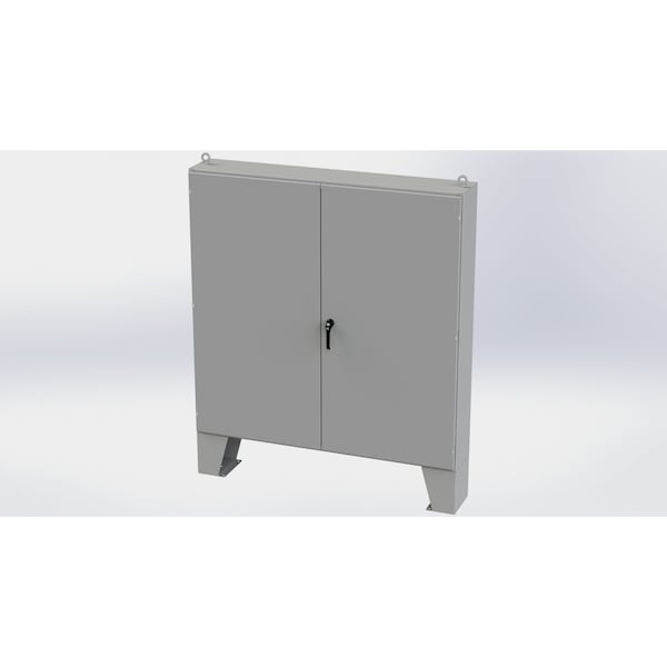 Saginaw Control & Engineering Carbon Steel Electrical Enclosures, 72 in H, 12 in D, 72 in W, NEMA 3R, 12, 13, Hinged - SCE-727212ULP