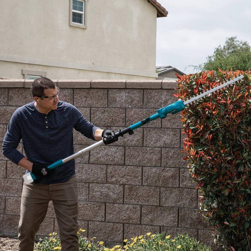Makita LXT 18V Lithium-Ion Cordless 18 in. Telescoping Articulating Pole Hedge Trimmer (Tool Only) - XNU05Z