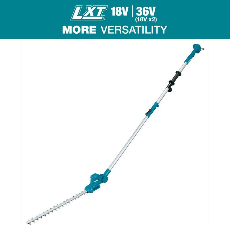 Makita LXT 18V Lithium-Ion Cordless 18 in. Telescoping Articulating Pole Hedge Trimmer (Tool Only) - XNU05Z