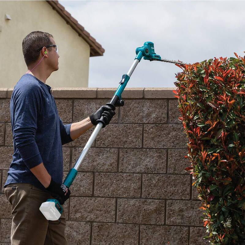 Makita LXT 18V Lithium-Ion Cordless 18 in. Telescoping Articulating Pole Hedge Trimmer (Tool Only) - XNU05Z
