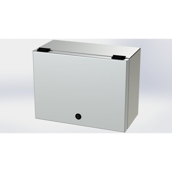 Saginaw Control & Engineering 304 Stainless Steel Electrical Enclosures, 9 in H, 6 in D, 12 in W, NEMA 3R, 4, 4X, 12, 13, Hinged - SCE-L9126ELJSS