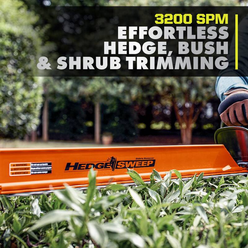 RYOBI ONE+ HP 18V Brushless 22 in. Cordless Battery Hedge Trimmer with 2.0 Ah Battery and Charger - P2680