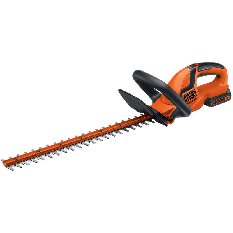 BLACK+DECKER 20V MAX Cordless Battery Powered Hedge Trimmer Kit with (1) 1.5Ah Battery & Charger - LHT2220