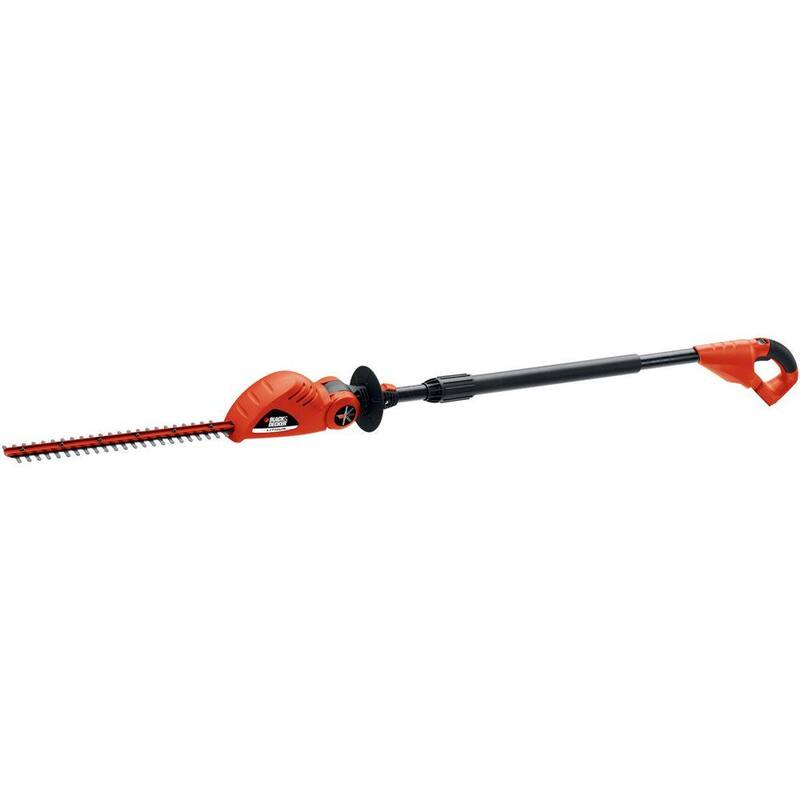 BLACK+DECKER 20V MAX Cordless Battery Powered Pole Hedge Trimmer Kit with (1) 1.5Ah Battery & Charger - LPHT120