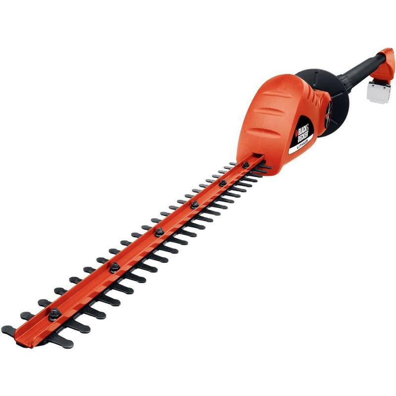BLACK+DECKER 20V MAX Cordless Battery Powered Pole Hedge Trimmer Kit with (1) 1.5Ah Battery & Charger - LPHT120