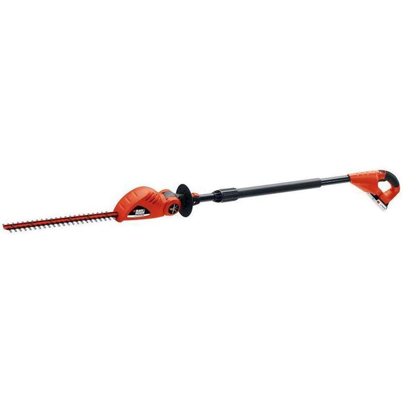 BLACK+DECKER 20V MAX Cordless Battery Powered Pole Hedge Trimmer Kit with (1) 1.5Ah Battery & Charger - LPHT120