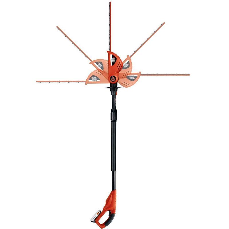 BLACK+DECKER 20V MAX Cordless Battery Powered Pole Hedge Trimmer Kit with (1) 1.5Ah Battery & Charger - LPHT120