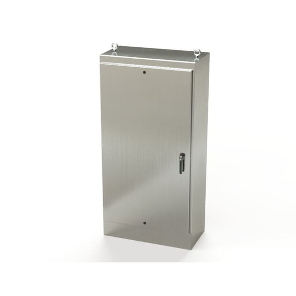 Saginaw Control & Engineering 316 Stainless Steel Electrical Enclosures, 72 in H, 18 in D, 36 in W, NEMA 3R, 4, 4X, 12, 13 - SCE-72EL3618SS6FS