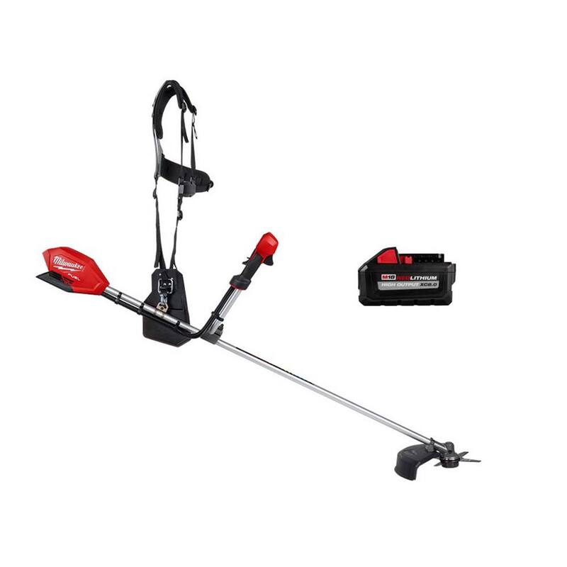 Milwaukee M18 FUEL 18-Volt Lithium-Ion Brushless Cordless Brush Cutter with 8.0 Ah High Output Battery - 3015-20-48-11-1880