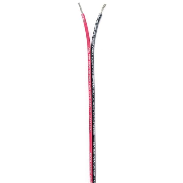 Ancor Ancor Ribbon Bonded Cable - 16/2 AWG - Red/Black - Flat - 500' - 153150