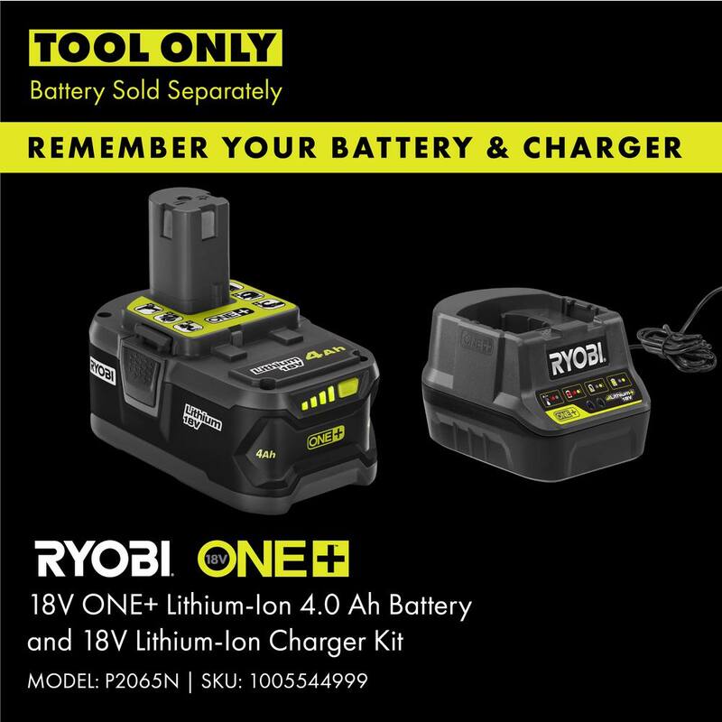 RYOBI ONE+ 18V 18 in. Cordless Battery Hedge Trimmer (Tool Only) - P2607BTL