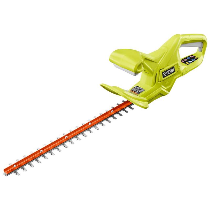 RYOBI ONE+ 18V 18 in. Cordless Battery Hedge Trimmer (Tool Only) - P2607BTL