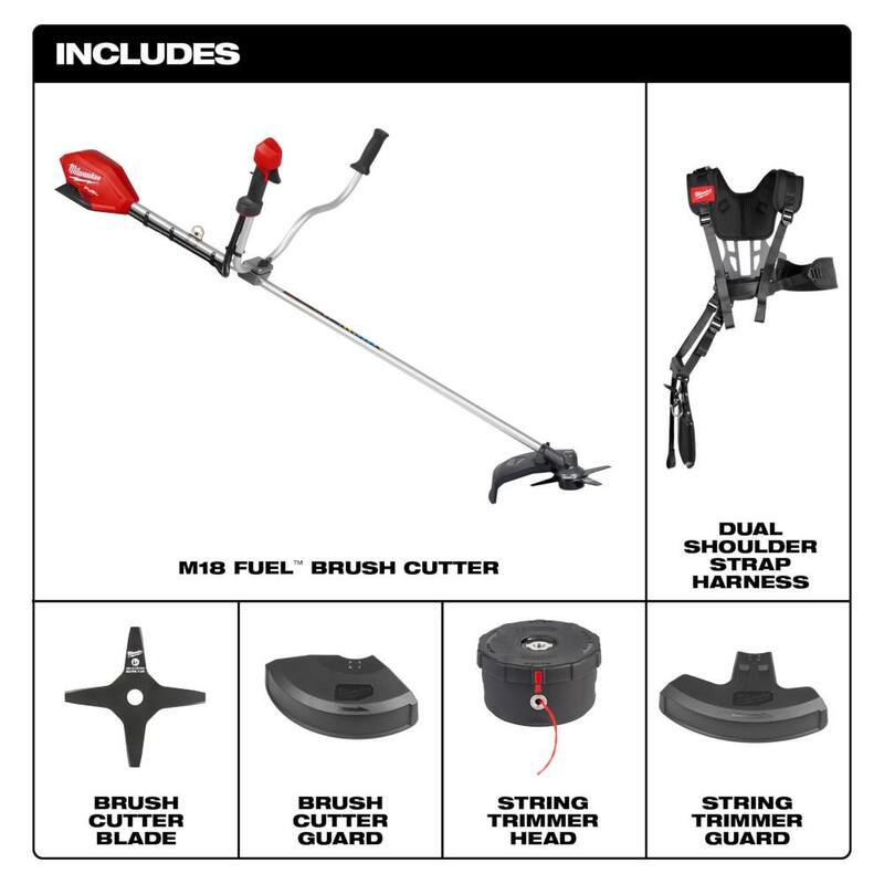 Milwaukee M18 FUEL 18V Lithium-Ion Brushless Cordless Brush Cutter (Tool-Only) - 3015-20
