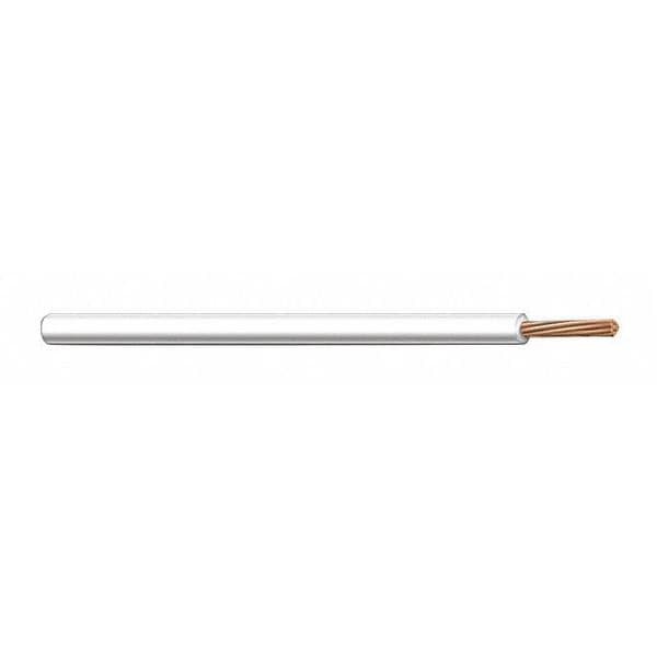 Carol Hookup Wire, CSA TR-64 (UL 1007, 1569), 18 AWG, White, 100 ft - C2064A.12.02