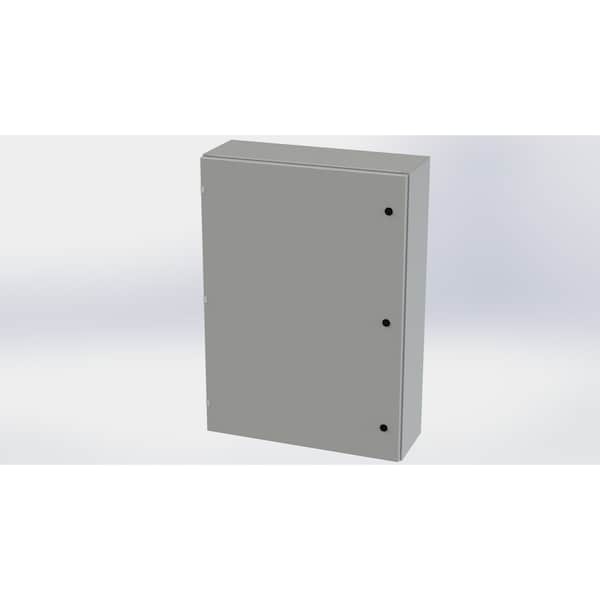 Saginaw Control & Engineering Carbon Steel Electrical Enclosures, 42 in H, 10 in D, 30 in W, NEMA 3R, 4, 12, 13, Hinged - SCE-42EL3010LP