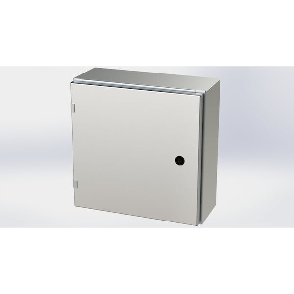 Saginaw Control & Engineering 316 Stainless Steel Electrical Enclosures, 16 in H, 6 in D, 16 in W, NEMA 3R, 4, 4X, 12, 13, Hinged - SCE-16EL1606SS6LP