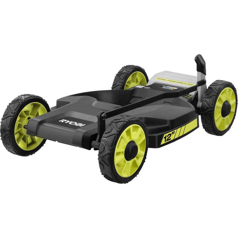 RYOBI ONE+ 18-Volt 12 in. Cordless 3-in-1 Trim Mower with Extra 3-Pack of Spools, 4.0 Ah Battery and Charger - P20160-AC