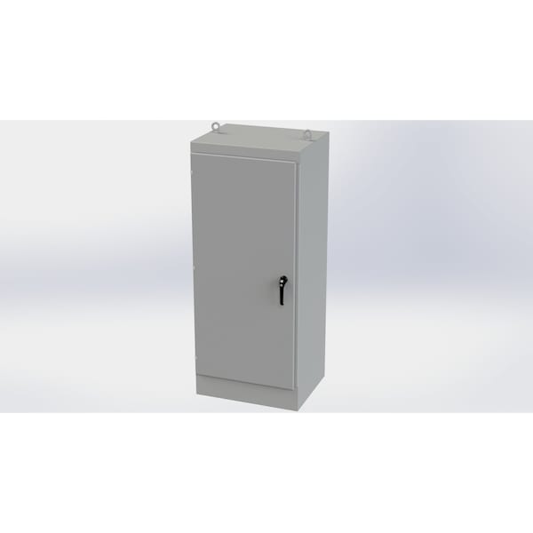 Saginaw Control & Engineering Carbon Steel Electrical Enclosures, 72 in H, 24 in D, 30 in W, NEMA 3R, 12, 13, Hinged - SCE-72EL3024FS