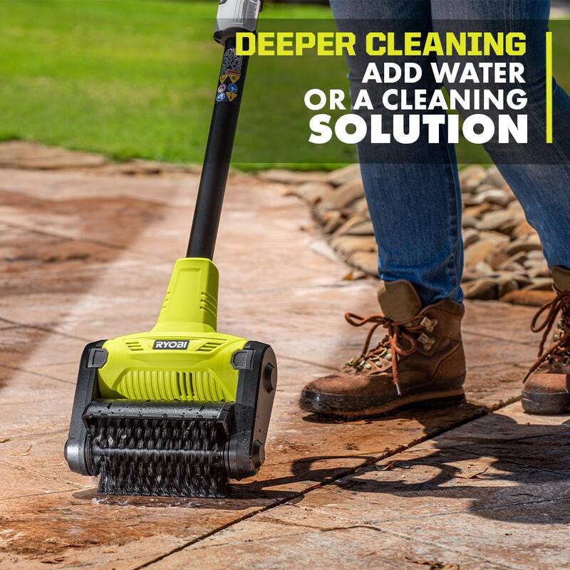 RYOBI ONE+ 18V Cordless Battery Outdoor Patio Sweeper (Tool Only) - P2904BTL