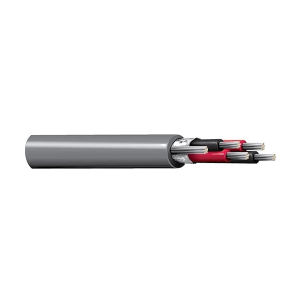 Belden 18-4P STR TNC PVC IND FOIL SHD, PVC JKT 105C 300V BLK/RED#S, 1000FT - 9388 0601000
