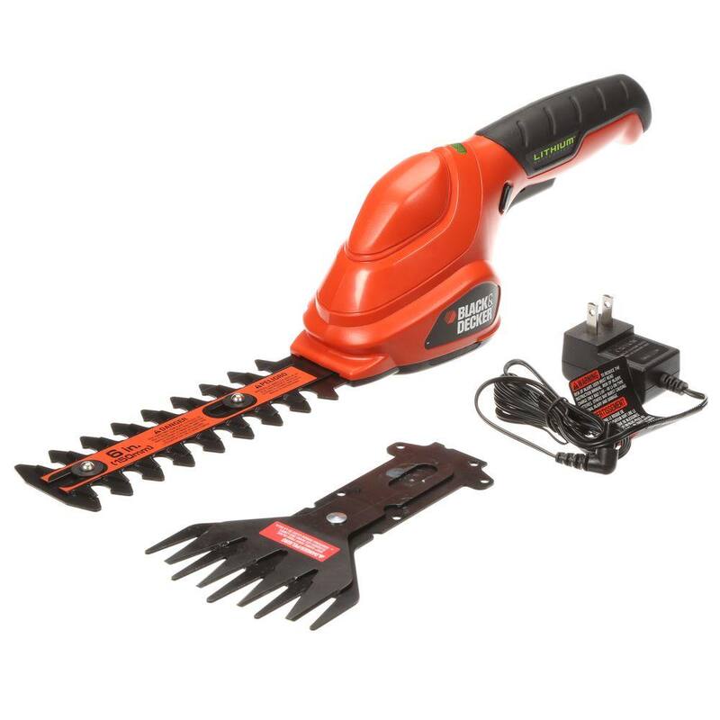 BLACK+DECKER 3.6V Cordless Battery Powered 2-in-1 Compact Garden Shears & Trimmer Combo Kit with (1) 1.5 Ah Battery & Charger - GSL35