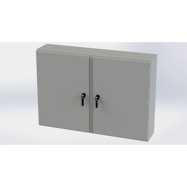 Saginaw Control & Engineering Carbon Steel Electrical Enclosures, 42 in H, 12 in D, 60 in W, NEMA 3R, 4, 12, 13, Hinged - SCE-42EL6012WFALP