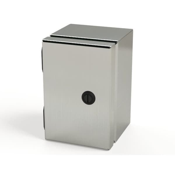 Saginaw Control & Engineering 304 Stainless Steel Electrical Enclosures, 6 in H, 4 in D, 4 in W, NEMA 3R, 4, 4X, 12, 13, Hinged - SCE-604ELJSS