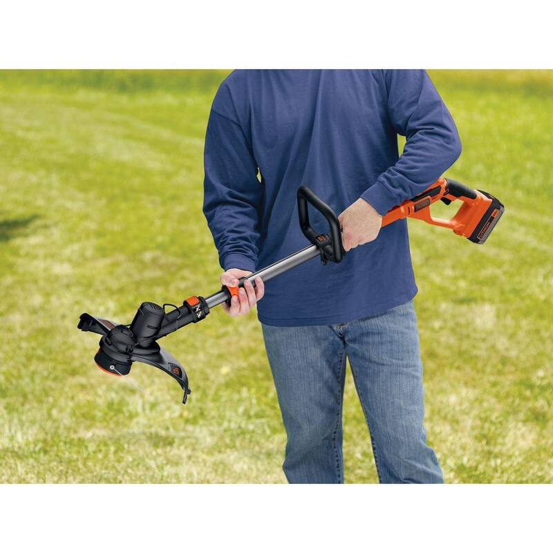 BLACK+DECKER 40V MAX Cordless Battery Powered 2-in-1 String Trimmer & Lawn Edger (Tool Only) - LST136B