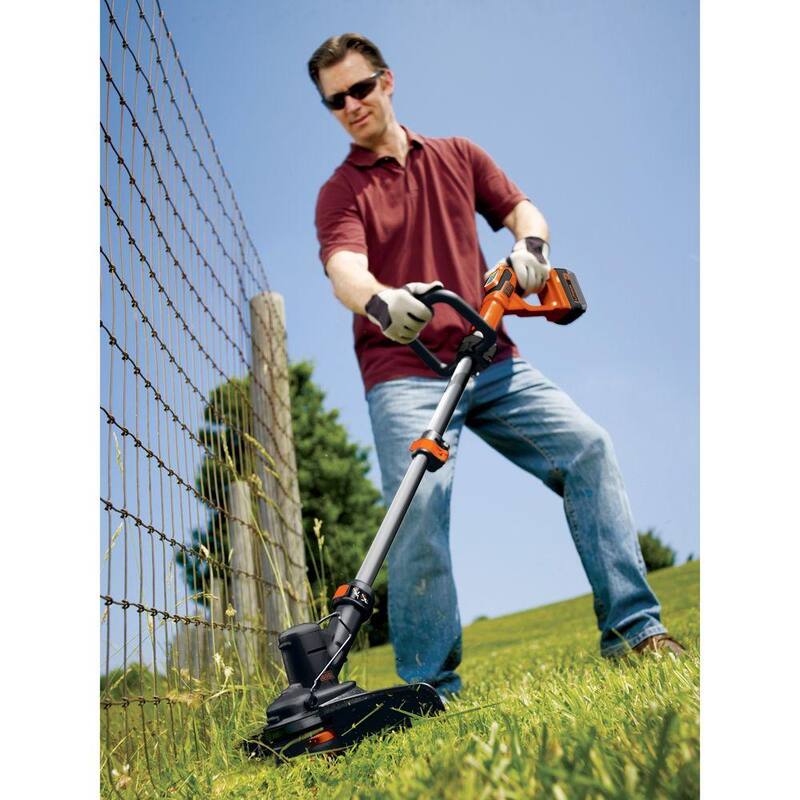 BLACK+DECKER 40V MAX Cordless Battery Powered 2-in-1 String Trimmer & Lawn Edger (Tool Only) - LST136B