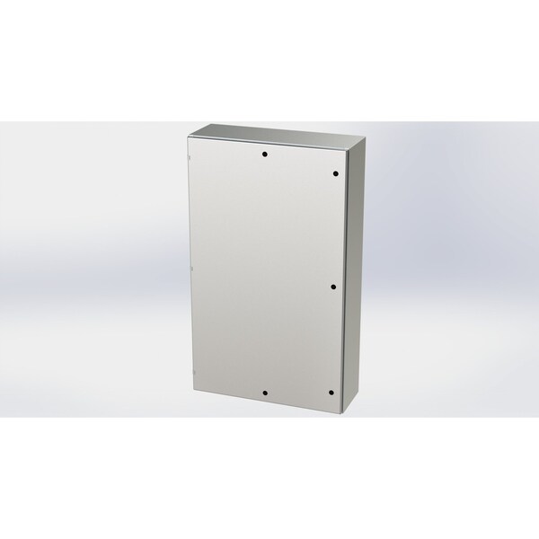Saginaw Control & Engineering 316 Stainless Steel Electrical Enclosures, 60 in H, 12 in D, 36 in W, NEMA 3R, 4, 4X, 12, 13 - SCE-60EL3612SS6LP