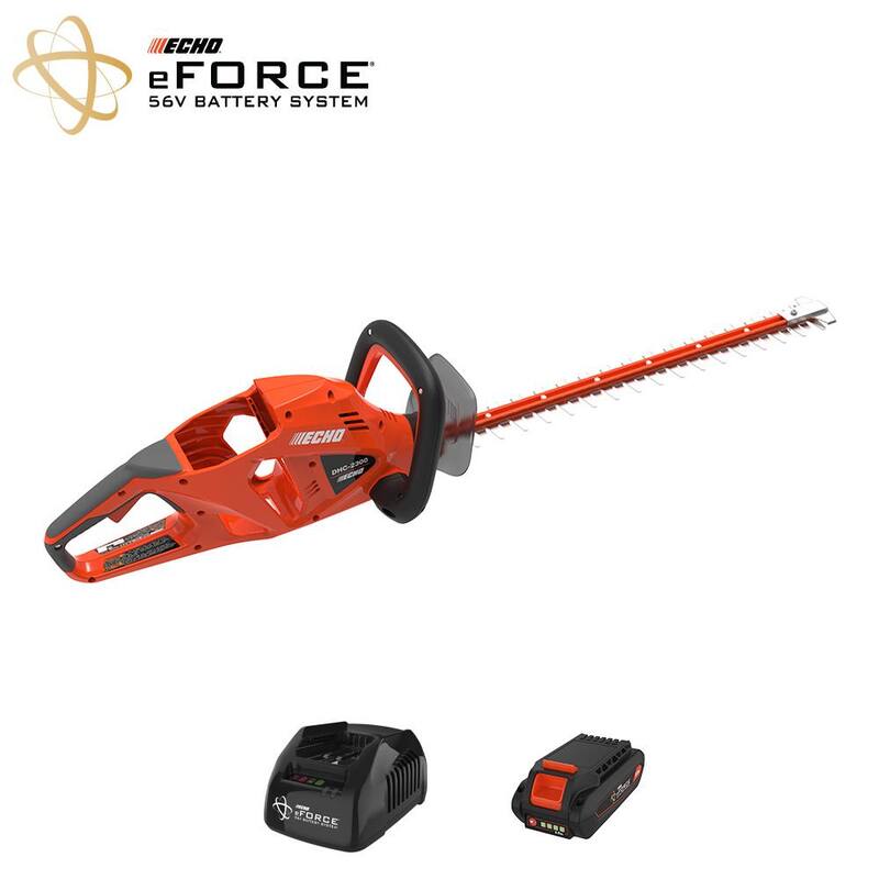 ECHO eFORCE 22 in. 56V Cordless Battery Hedge Trimmer with 2.5Ah Battery and Charger - DHC-2300C1