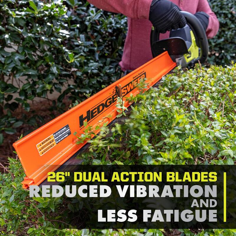 RYOBI 40V HP Brushless Whisper Series 26 in. Cordless Battery Hedge Trimmer with 2.0 Ah Battery and Charger - RY40660