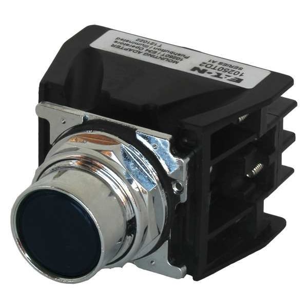 Botón pulsador para ubicaciones peligrosas de Eaton con contactos, 30 mm, 1 NC, 1 NO, Negro - 10250T706B.