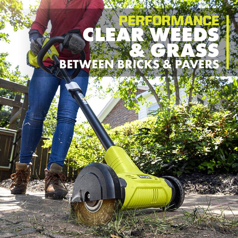 RYOBI ONE+ 18V Patio Cleaner with Wire Brush Edger (Tool Only) - P2905BTL
