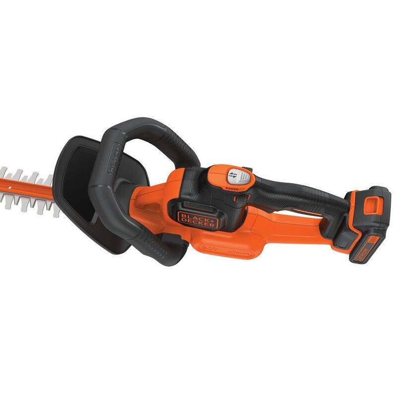 BLACK+DECKER 20V MAX 22in. Cordless Battery Powered Hedge Trimmer Kit with (1) 1.5Ah Battery & Charger - LHT321