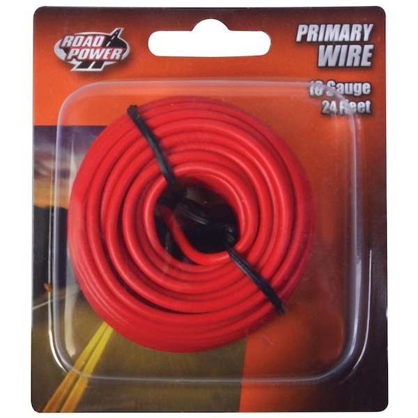 Cci Road Power Electrical Wire, 16 AWG Wire, 1Conductor, 2560 VACVDC, Copper Conductor, Red Sheath - 55668033/16-1-16
